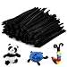 RAINFLOW Pipe Cleaners Craft Supplies 200 PCS Chenille Stems Fuzzy Craft Wire for Handicrafts Twisting Stick DIY for Craft Bouquets Animals Halloween Christmas Easter Birthday Black - Image 2