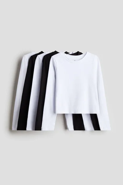 H&M 5-Pack Jersey Tops
