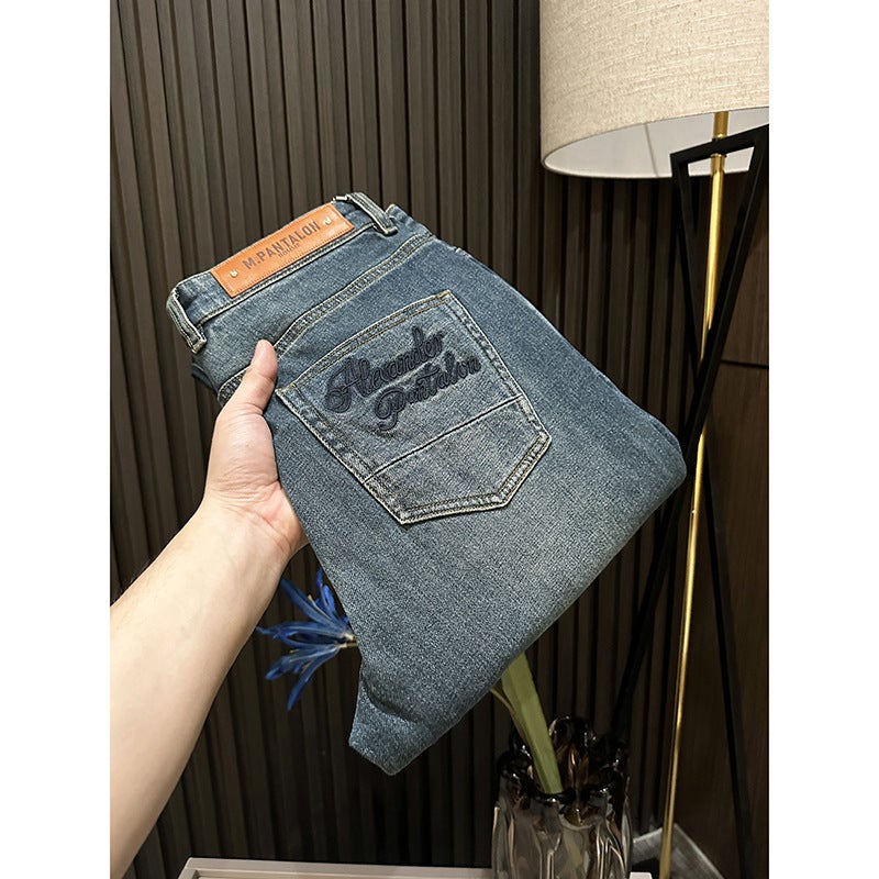 Unisex Classic Denim Jeans Loose Fit Daily Outdoor Wear - Image 2