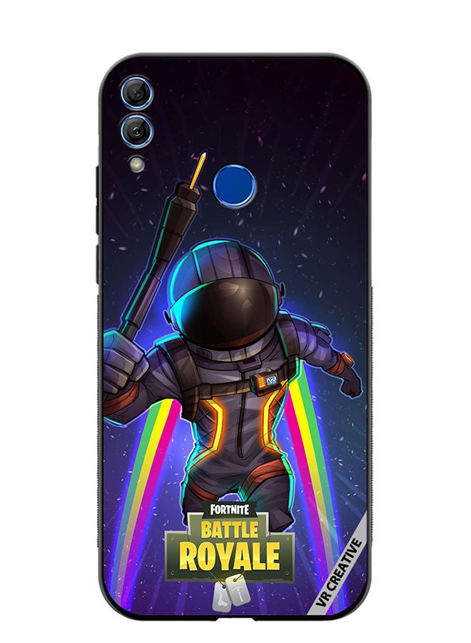 Protective Case Cover For Honor 10 Lite Fortnite Space Bomber Design Multicolour