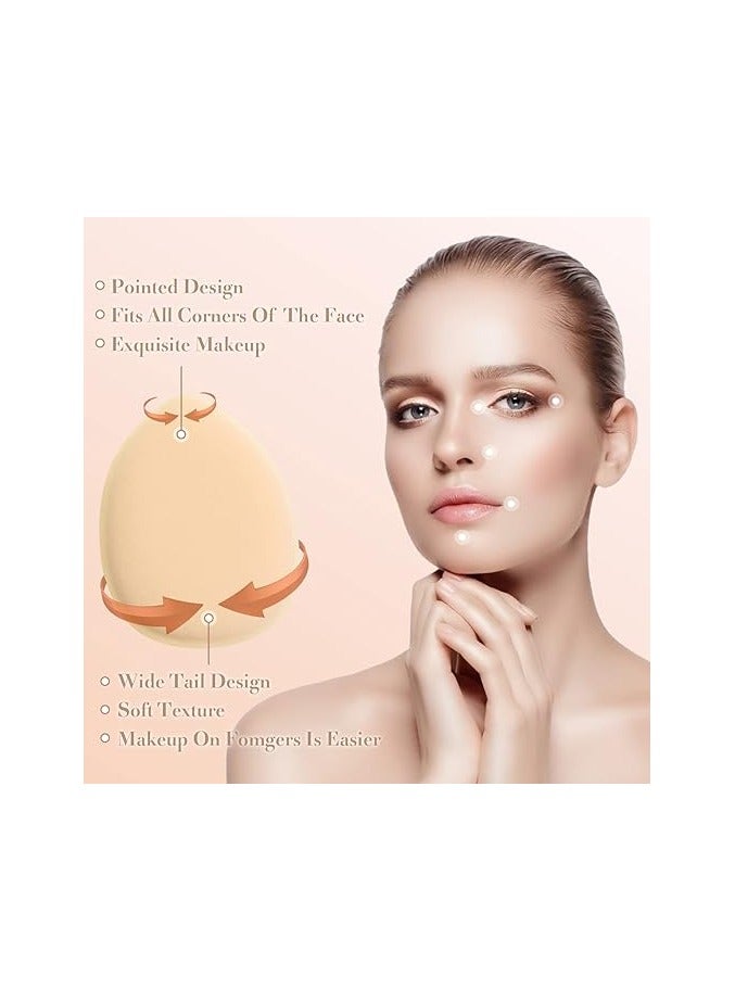 BEAUTY PLUS 10 قطع وسائد هوائية لراحة الأصابع، إسفنجات مكياج أصابع BB، كرات تجميل صغيرة ناعمة، مثالية للأساس، وسادة BB، كريم، خافي العيوب - Image 5