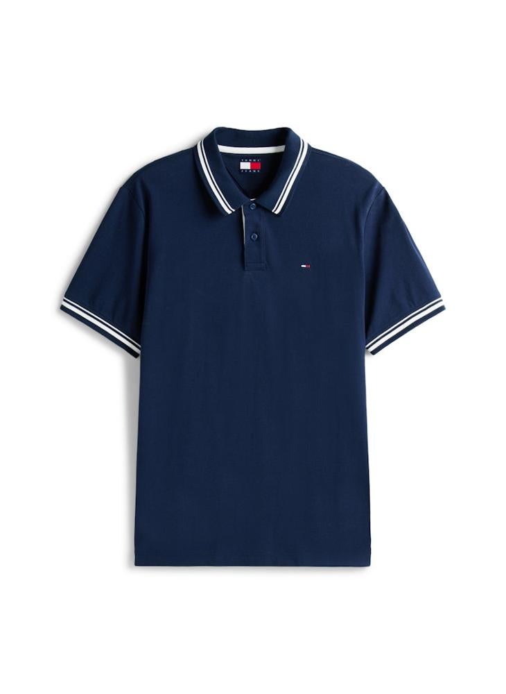 تومي جينز بولو قطن بأكمام قصيرة - Image 4