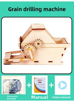 Hand-cranked Generator Disaster Relief Suit Children's Generator Emergency Equipment Science And Technology Students Materials Small Production Earthquake-Specifications:[guling Machine] Comes With Instructions + Assembly Video Tutorial