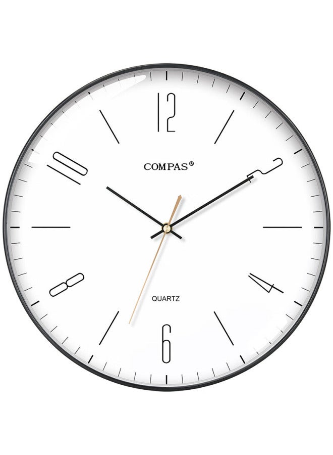 Compas Wall Clock Simple Living Room Quartz Clock Wall Clock Bedroom Clock C3219c Black - Image 1
