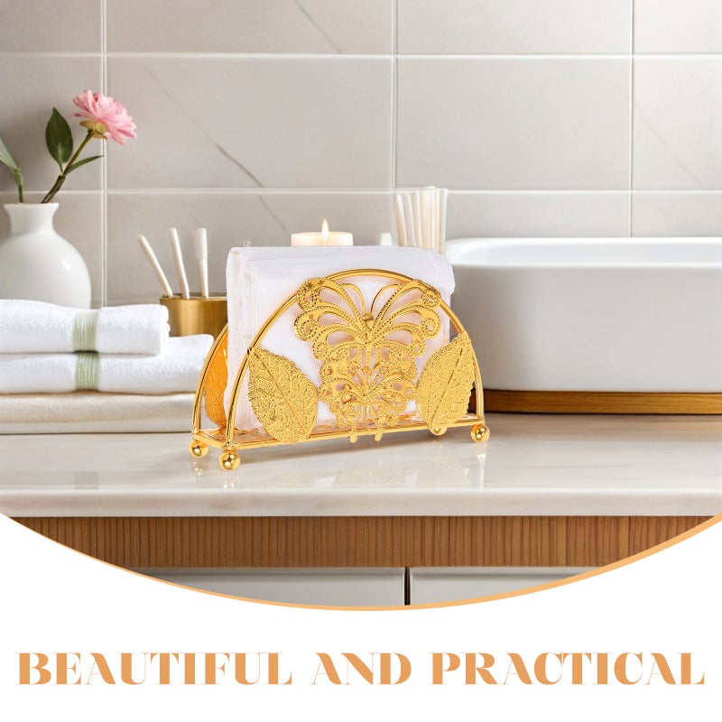 Tissue Box Holder For Bathroom Space-Saving Design Multi-Functional Paper Towel Dispenser Tissue Box Napkin Holders For Paper Napkins - Image 3