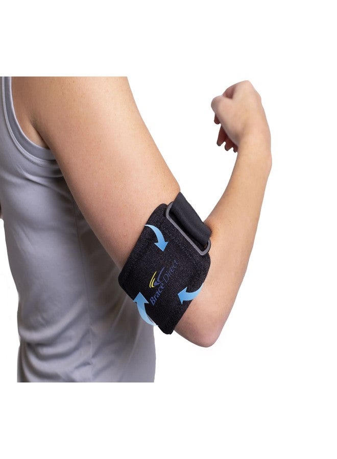 Brace Direct Tennis & Golf Elbow Cold Gel Therapy Compression Brace - Reusable Ice Pack Wrap with Strap- Pain Relief for Tendonitis, Injuries, Medial Epicondylitis, Joint Pain - Image 1