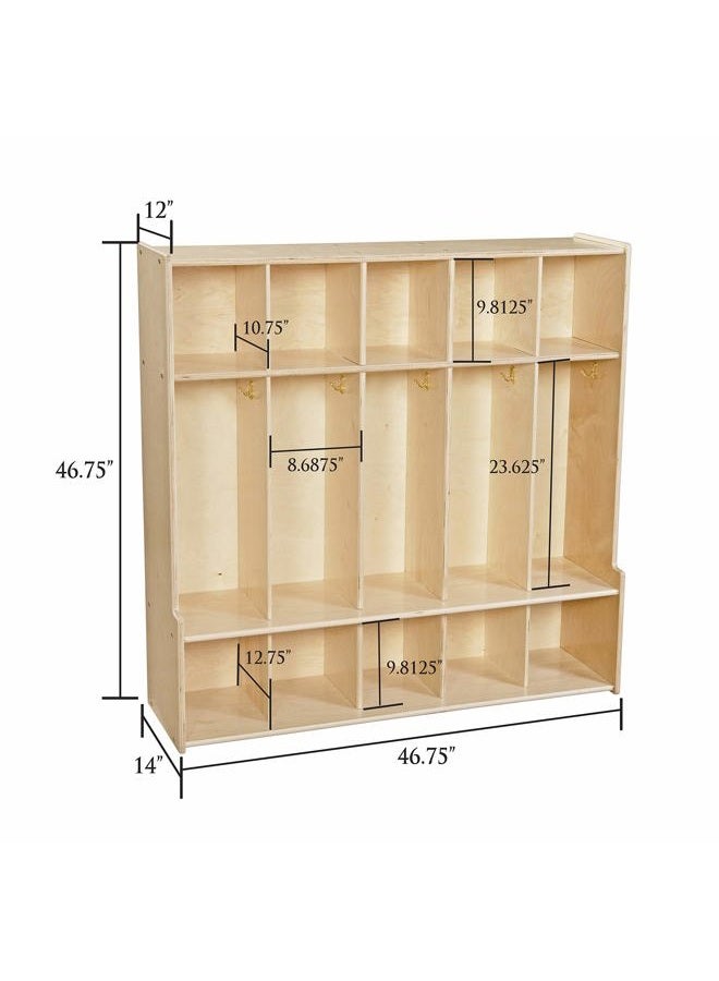 Contender C51000 5 Section Seat Locker 47"W RTA - Image 3