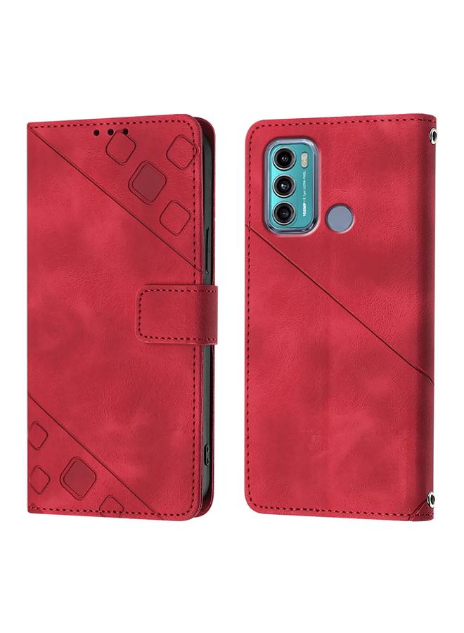 اس-توب جراب لهاتف Motorola Moto G60 / Moto G40 Fusion مصنوع من الجلد المنقوش - Image 2