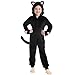 Joycover Cat Costume For Girls Black Cat Costume For Girls Kids Dress Up Onesie Cat Noir Costume Role Play Halloween Costume For Kids Aged 910 Size L - Image 3