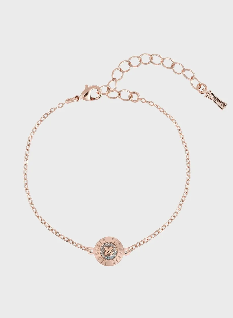 Ted Baker Enka Enamel Button Anklet