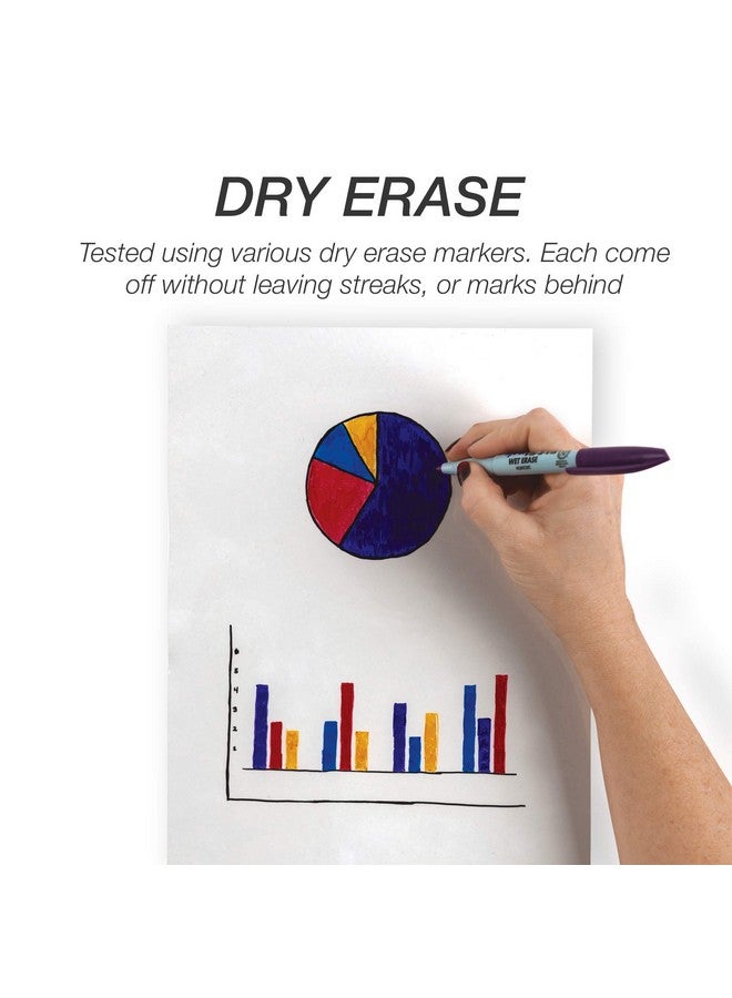 سامسيل 100 حزمة 8.5 بوصة × 11 بوصة كتابة شفافة على فيلم شفاف 5 مل للاستخدام مع علامات المسح الجاف فقط غير مخصصة للاستخدام في أوراق الأسيتات بالطابعة - Image 3