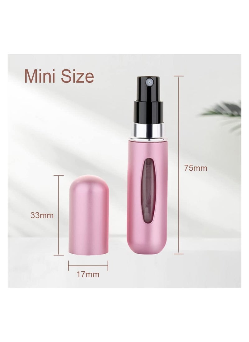 KASTWAVE Perfume Refillable Bottles 6ML Perfume Atomiser Bottles 3PCS Mini Travel Perfume Atomizer Portable Purse Spray Bottle Empty Container for Purse Handbag Pocket Luggage (Black Silver Pink)  - Image 3