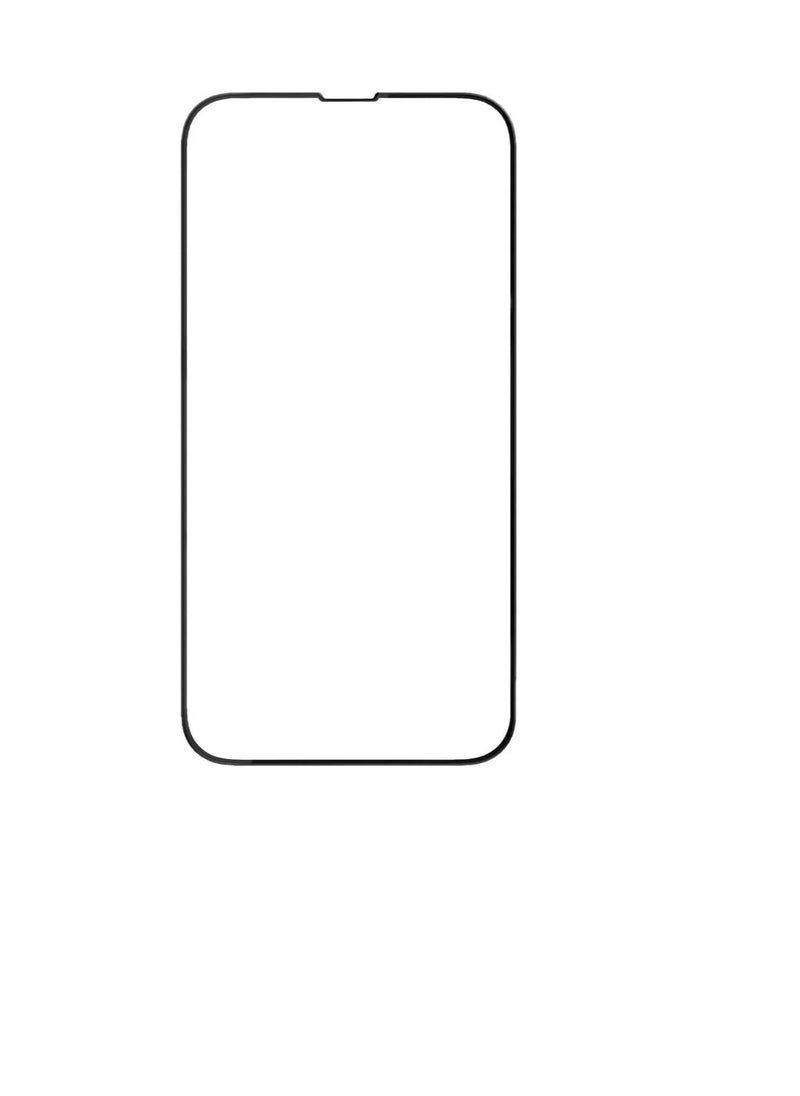 جرين هاوس - واقي شاشة منحني كامل زجاجي ثلاثي الأبعاد من Forte لهاتف iPhone 13/13 Pro (6.1 بوصة) - أسود - Image 1