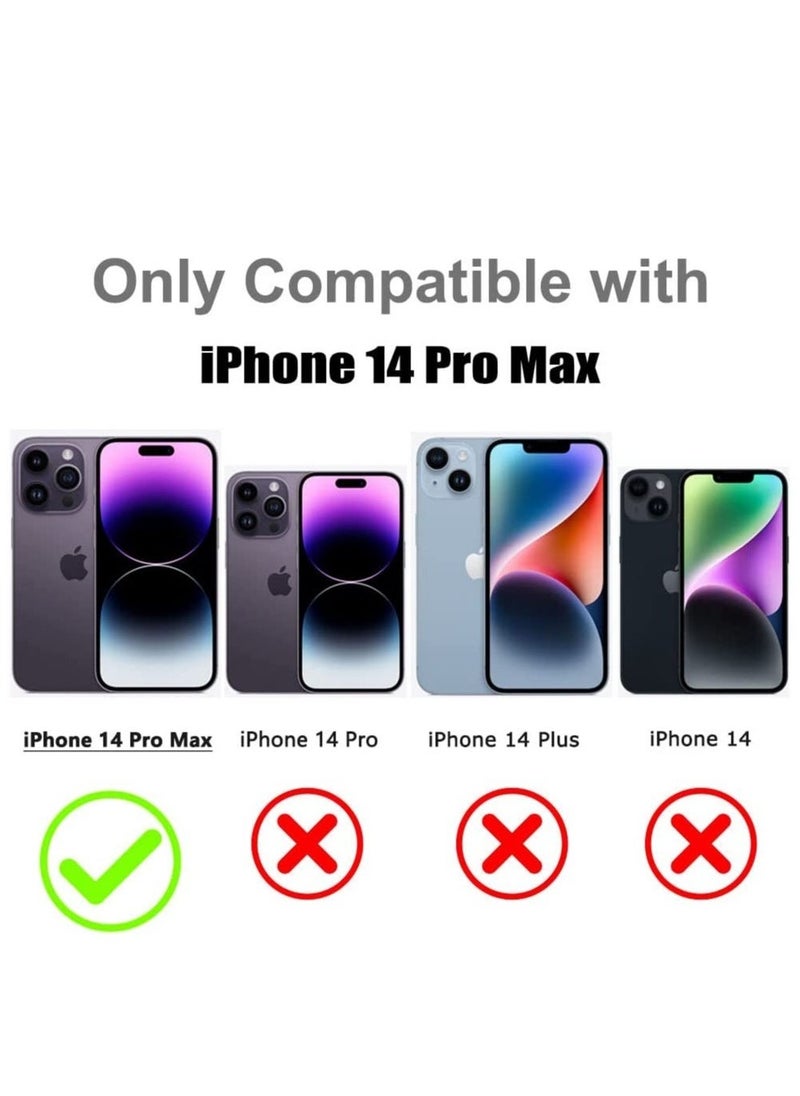 IAF Compatible with iPhone 14 Pro Max Case Camera Lens Protector Plating Luxury Cover for Women Men Clear Soft TPU Shockproof Protective Phone Case for 14 Pro Max 6.7 Inch 2022 - Purple - Image 4