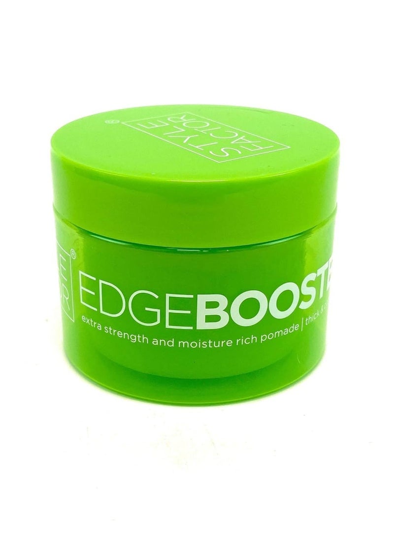 Edge Booster Edge Booster Style Factor Extra Strength and Moisture rich pomade - Thick & Coarse Maximum hold 3.38oz- Emerald (3 Pack)  - Image 3