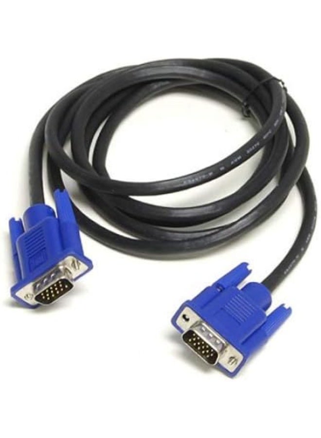 BEST ONE VGA Cable 1.5M, 1080P Full HD 15 Pin Male to Male VGA Monitor Cable, VGA to VGA Cord Compatible with PC, Computer, Laptop, Monitor, Projector, HDTV & LCD Display - Image 1