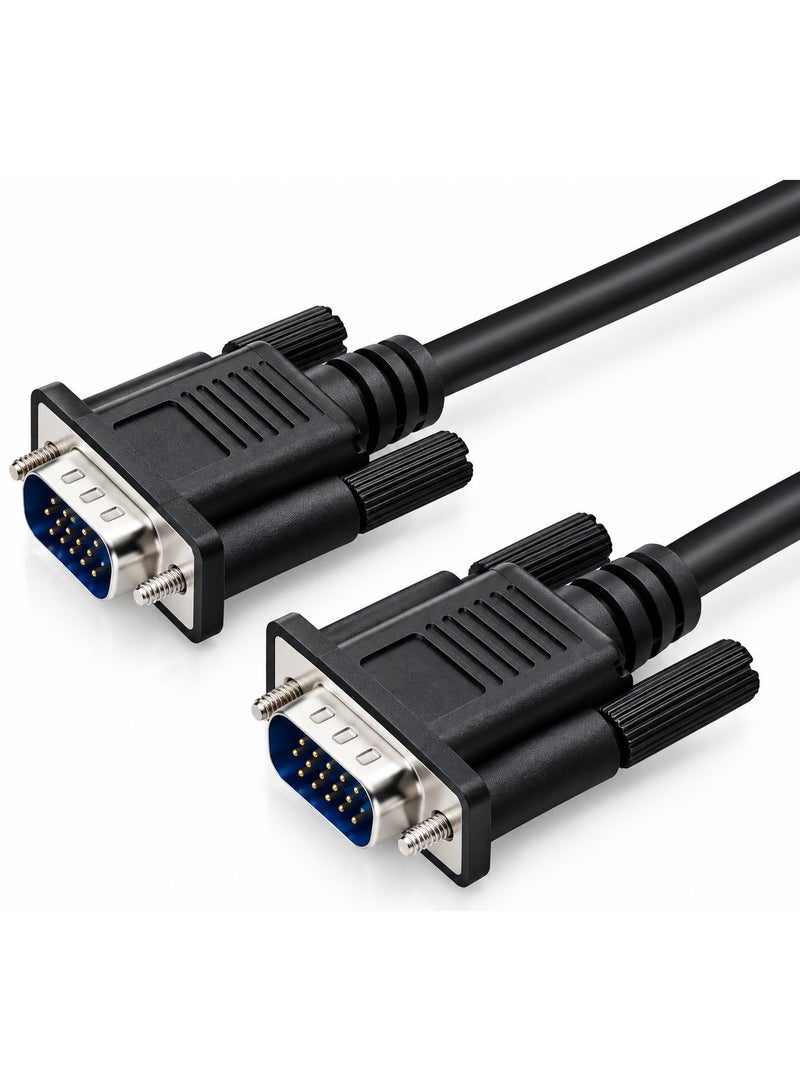 BEST ONE VGA Cable 1.5M, 1080P Full HD 15 Pin Male to Male VGA Monitor Cable, VGA to VGA Cord Compatible with PC, Computer, Laptop, Monitor, Projector, HDTV & LCD Display - Image 2