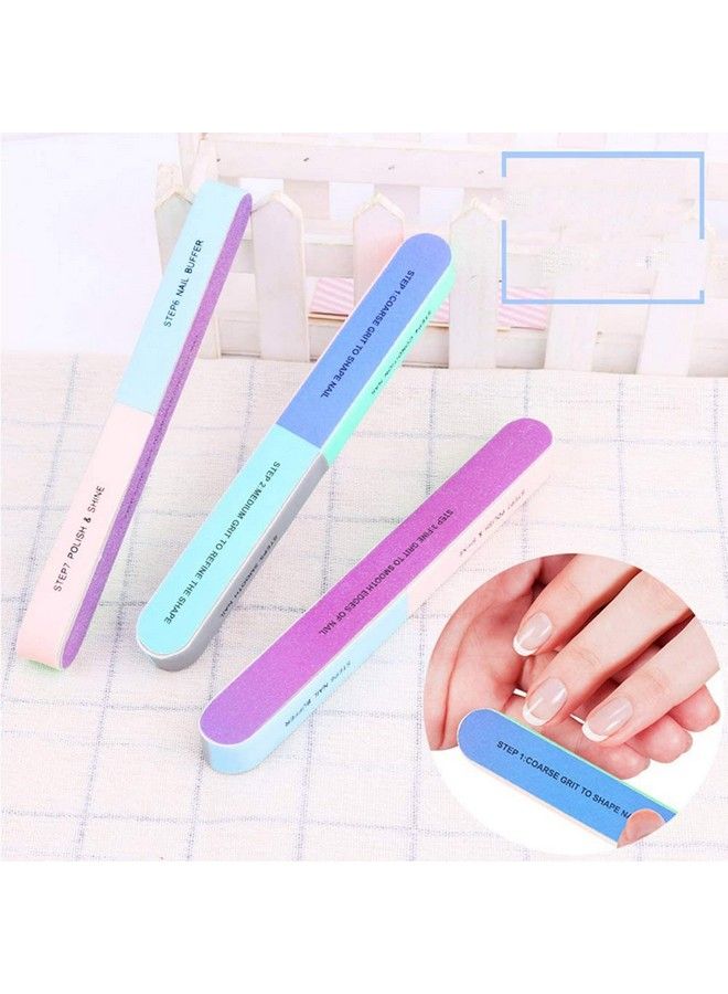 TMISHION Nail File Colorful Multiple Side Nail Art Manicure Pedicure Tool Sanding Sponge Files Buffer Polisher - Image 3