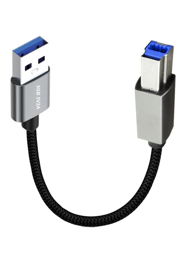كابل بيانات طابعة USB 3.0 عالي السرعة من النوع A ذكر إلى النوع B ذكر، كابل بيانات صندوق القرص الصلب المحمول بمنفذ AM/BM مربع - طول الخط: 5 أمتار - Image 5