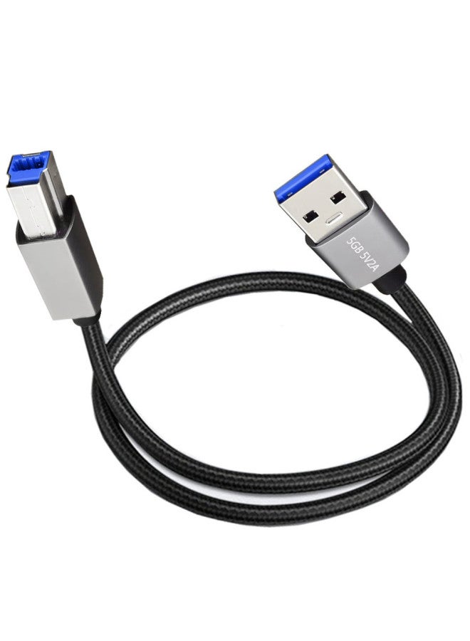 كابل بيانات طابعة USB 3.0 عالي السرعة من النوع A ذكر إلى النوع B ذكر، كابل بيانات صندوق القرص الصلب المحمول بمنفذ AM/BM مربع - طول الخط: 5 أمتار - Image 4