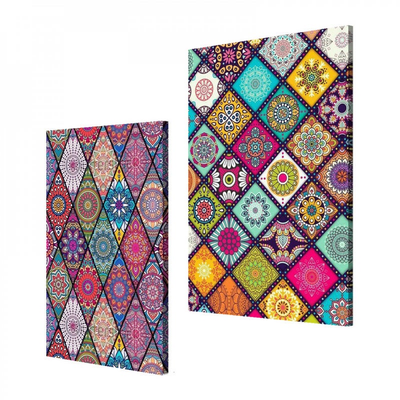 ماركتنا لوحة قماشية ثنائية بتصميم تجريدي - Image 2