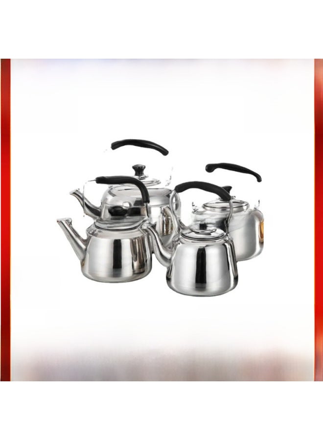 Large Capacity Stainless Steel Kettle Household Commercial Whistle Soup Gift  Gas Stove Teapot-Color:3L-Capacity:Classical Pot - Image 2