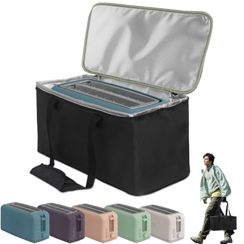 NUENSS-ROR NUENSSROR Carrying Bag for Bella 4 Slice Slim Toaster Portable Outdoor Toaster Travel Carrier Bag Case for Bella Waterproof HeatResistant 4 Slice Bread Maker Bag with Aluminum Foil Lining - Image 1