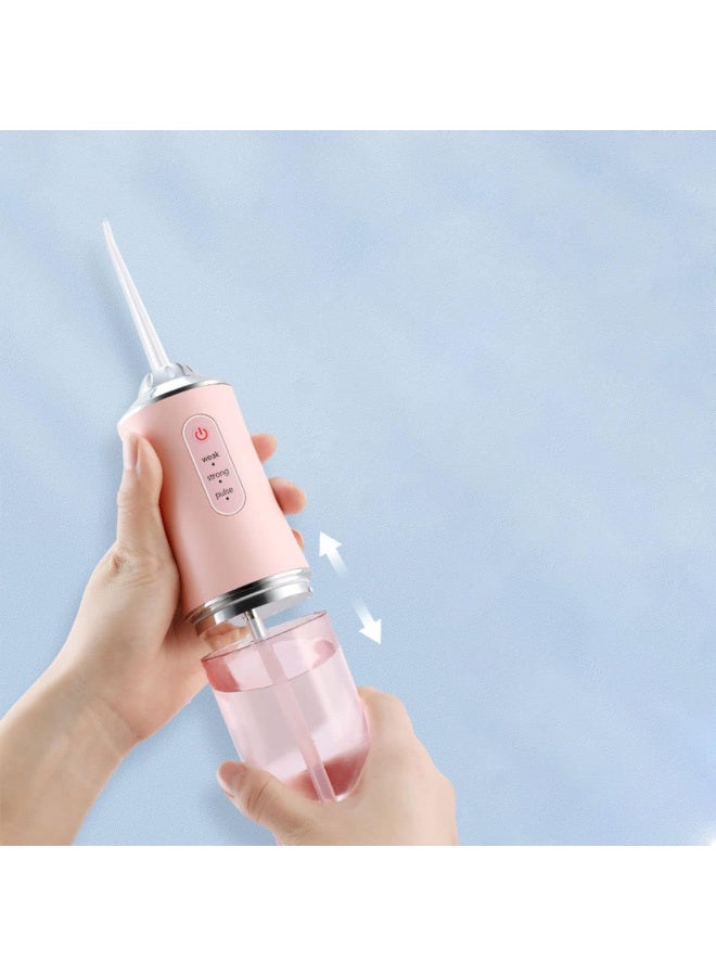 اورال جهاز تنظيف الأسنان بالماء لاسلكي احترافي - وردي - Image 1