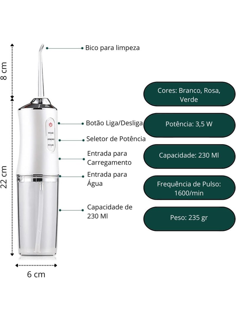 اورال جهاز تنظيف الأسنان بالماء لاسلكي احترافي - وردي - Image 5
