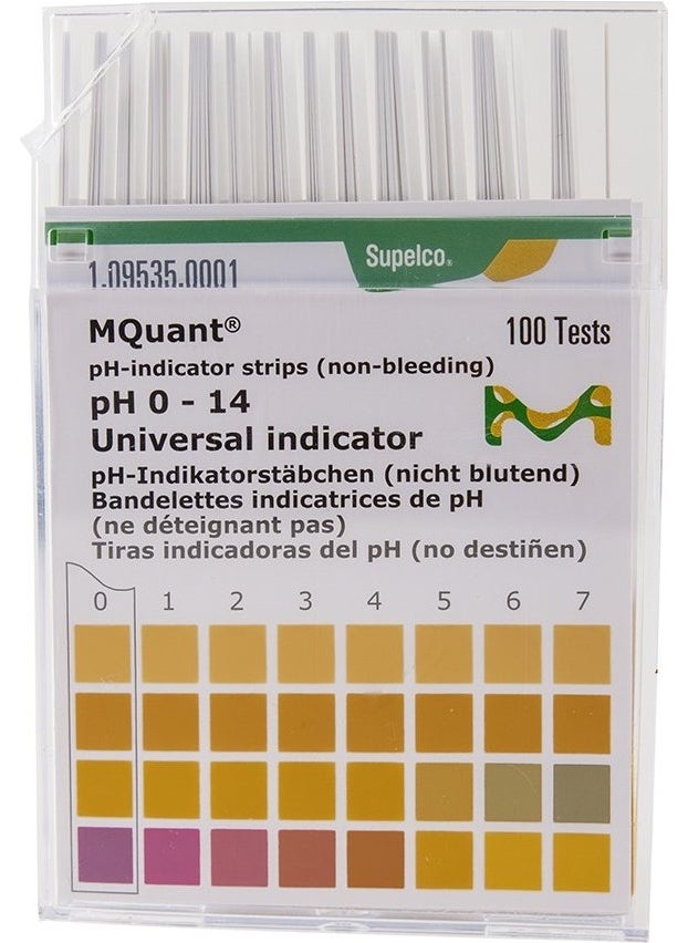 Başak Kimya Ph Paper 0-14 Merck (100 Sticks) 1 Box 