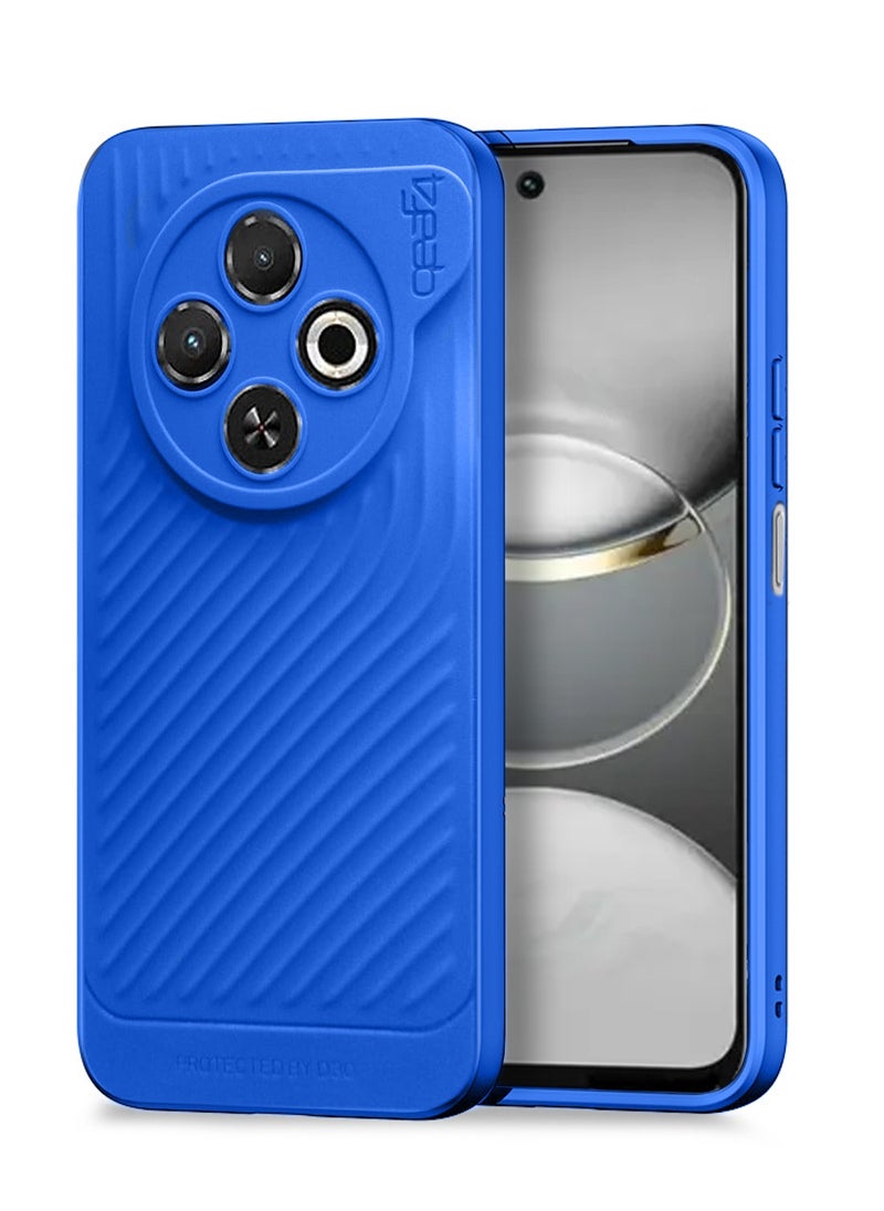Gear4 - Tecno Spark 30C 4G 2024 Gear4 Soft Liquid Silicone with Wavey Texture Case Cover - Blue - Image 1