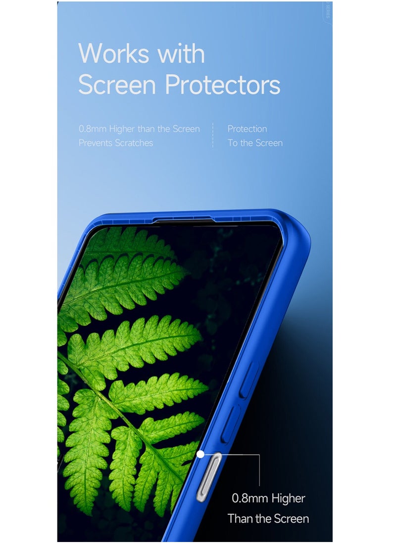 Gear4 - Tecno Spark 30C 4G 2024 Gear4 Soft Liquid Silicone with Wavey Texture Case Cover - Blue - Image 1