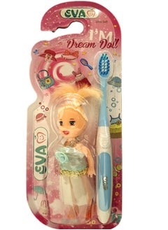 Eva Toothbrush With A Kid's Doll - Blue 