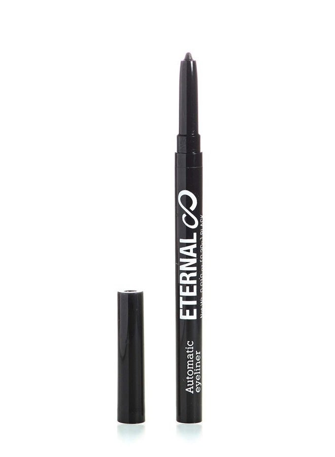 Eternal Cosmetics Waterproof Eyeliner 4 Collection: Professional Eyeliner Marker, Pencil with Vitamin E, Liquid Eyeliner, No Sharpener Twist Up Pencil – Long Lasting for a Natural Effect (Black) - Image 4
