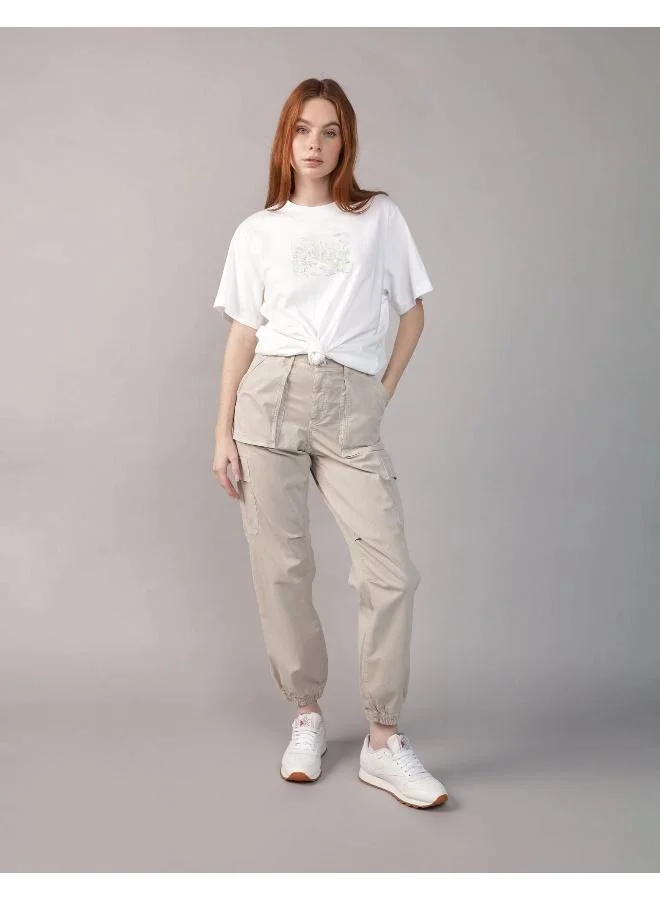 American Eagle AE Oversized Floral Graphic T-Shirt