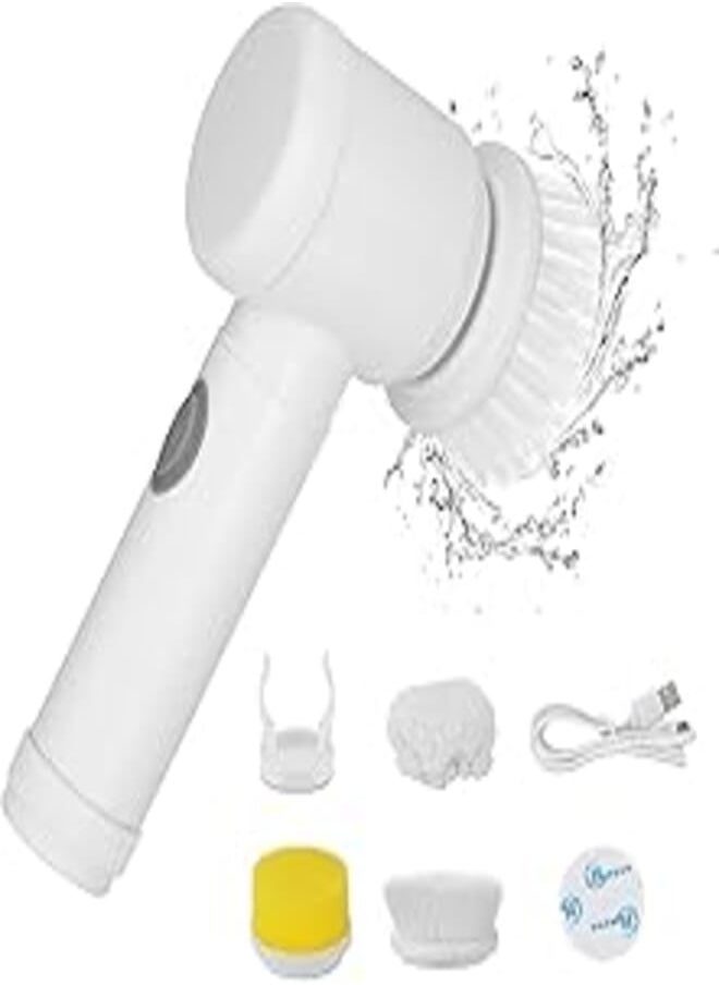 SHOWAY - SHOWAY Magic Brush Electric Spin Scrubber, Electric Cleaning Brush with 3 Brush Heads,Bathroom Rechargeable Scrub Brush,Shower Scrubber for Cleaning丨Wall/Bathtub/Toilet/Window/Kitchen/Sink/Dish/Grout - Image 1