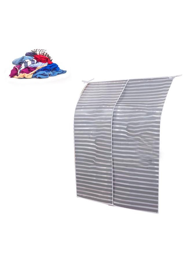 Thoraya - Thickened 3D Dust Cover Household PEVA Transparent Waterproof Clothes Dust Cover Dustproof Clothing Cover Striped Deer - Image 1