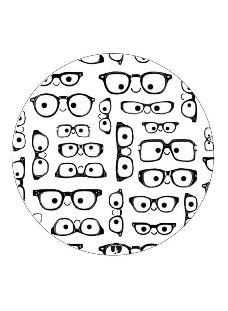 RKN Glasses Printed Mouse pad White/Black