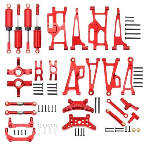 Treehobby Aluminum Upgrades Replacement Accessories Compatible with Hyper Go H14bm MJX 14209 14210 114 RC Upgrade PartsRed Red Upgrade Kits - Image 1