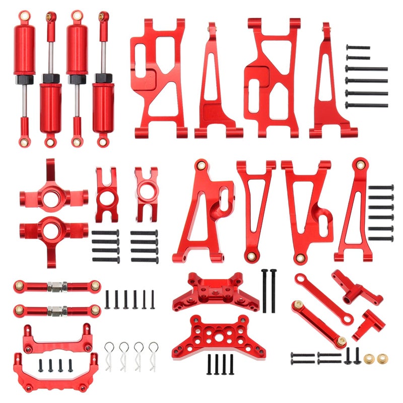 Treehobby Aluminum Upgrades Replacement Accessories Compatible with Hyper Go H14bm MJX 14209 14210 114 RC Upgrade PartsRed Red Upgrade Kits - Image 2