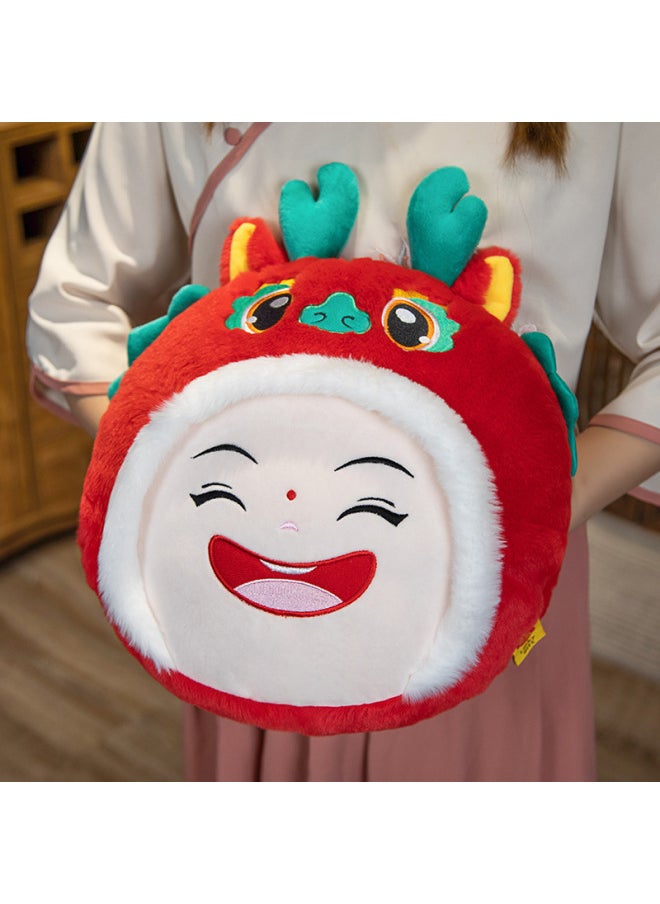 Dragon Year Mascot Fulongwa Plush Toy Doll Red Envelope Pendant Doll Zodiac Year Gift Logo-Specifications:40cm Fulongwa Men's Hand Warmer Weight 0.45kg  - Image 1