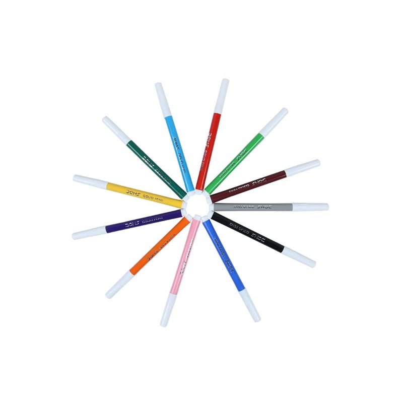 DOMS Doms Aqua 12 Shades Watercolour Sketch Pen Set | Unique Push Resistant Tip With Bright & Intense Colors | Non-Toxic & Safe For Kids | Colourful Sketching, Doodling & Mandala Art | Pack of 5  - Image 3