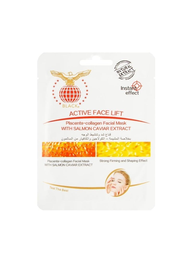 Black | Face Mask | Gold Collagen & Moisturizing Caviar | 1 Mask