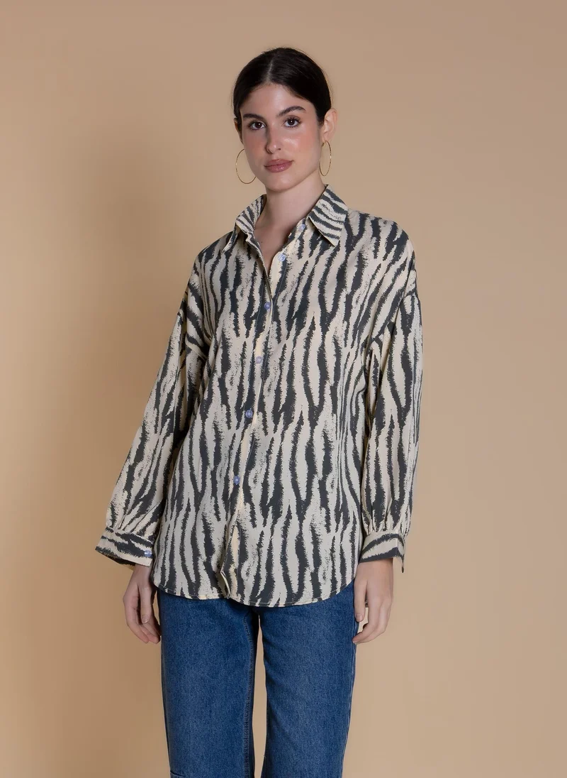 SHAPES PRINTED COMFORT SHIRT