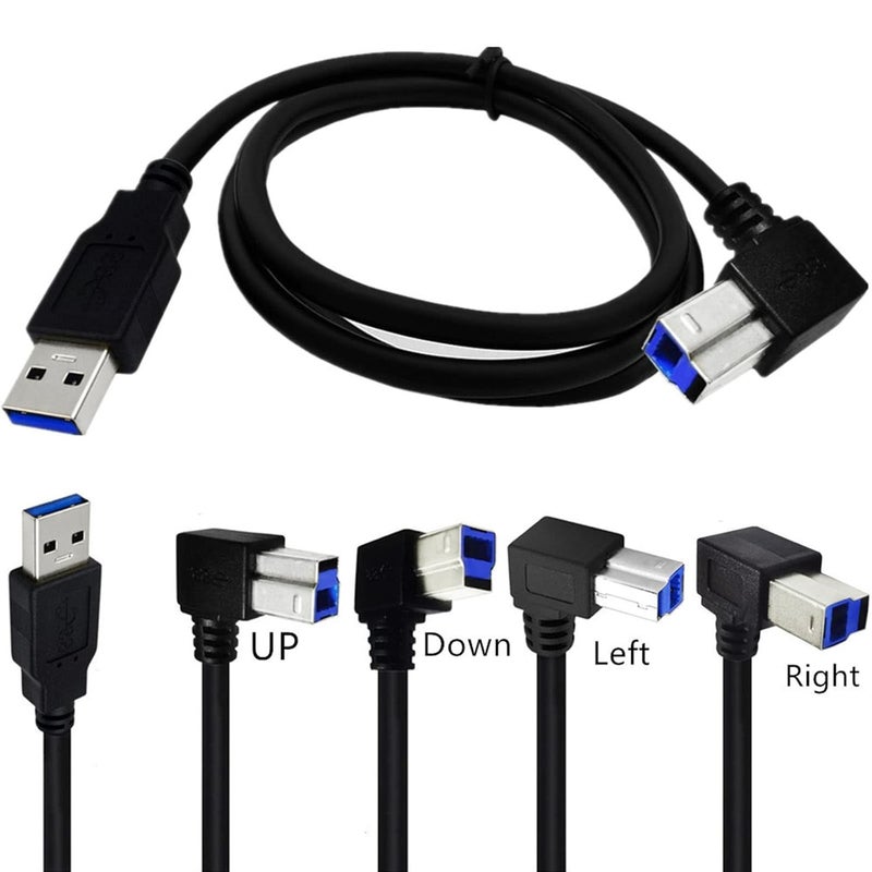 USB3.0 Cable High Speed/for Printer, Monitor, Docking Station Wide Compatibility USB3.0 a to B USB Data - Image 2
