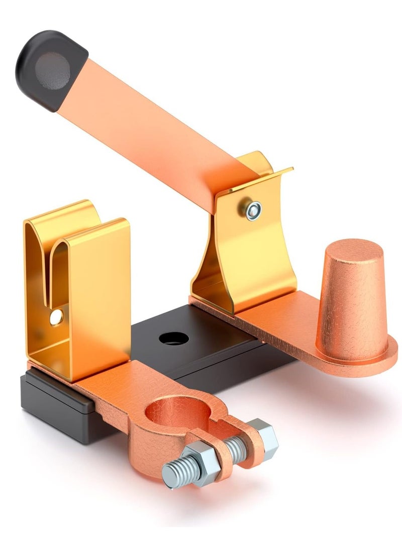 Vertical Top Post solid brass Battery Disconnect Switch 12V and 24V Battery Kill Switch For Negative Post Heavy Duty Knife Blade Battery Cut Off Switch for Auto Car RV Boat Truck - Image 1