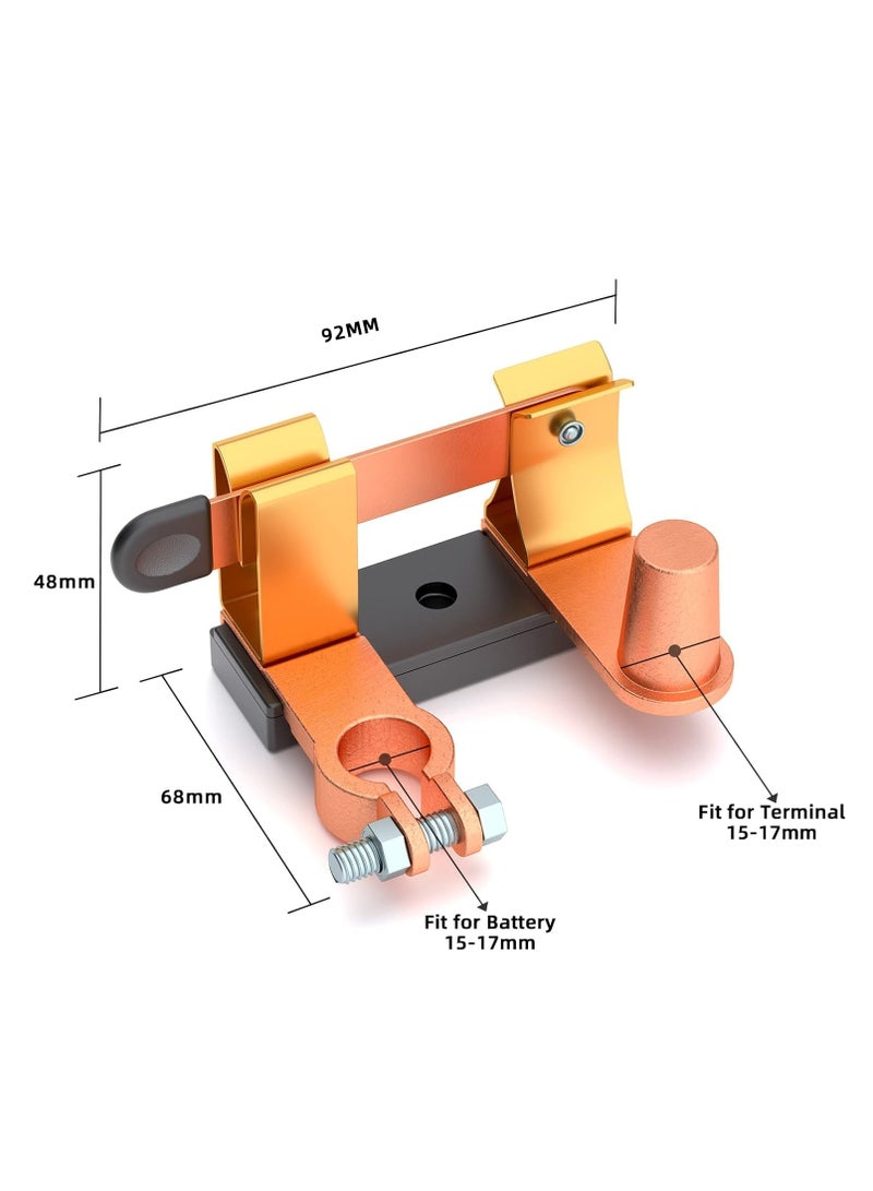 Vertical Top Post solid brass Battery Disconnect Switch 12V and 24V Battery Kill Switch For Negative Post Heavy Duty Knife Blade Battery Cut Off Switch for Auto Car RV Boat Truck - Image 5