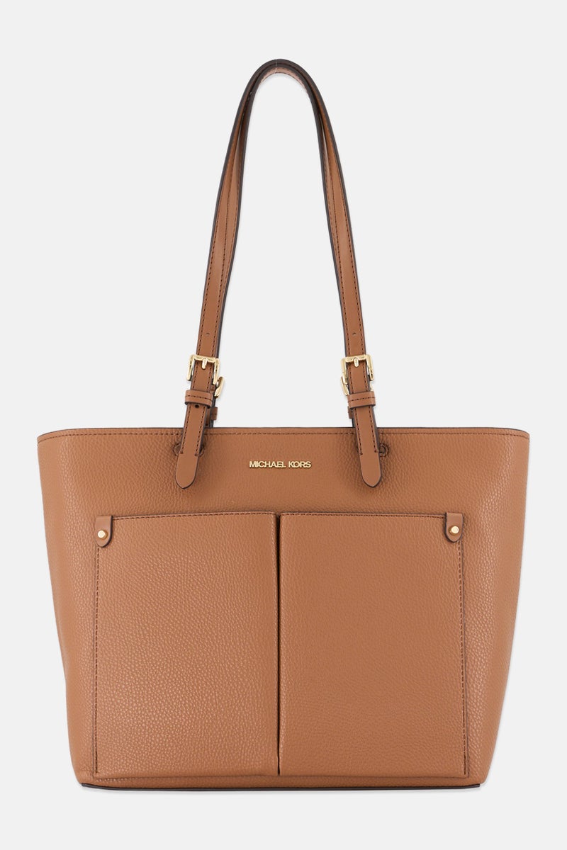 Michael Kors Women Brand Logo Tote Bag  26 H x 40 L x 13 W cm, Brown - Image 1