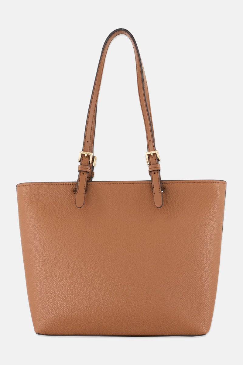 Michael Kors Women Brand Logo Tote Bag  26 H x 40 L x 13 W cm, Brown - Image 3