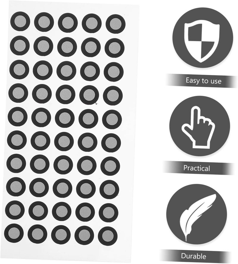 Operitacx 3D Scanner Reflective Marker Points 0.15mm Thick High-reflectivity Film Dots for Industrial and Consumer Scanning, 5 Sheets with 50 Markers for Precise Tracking and Facial - Image 2